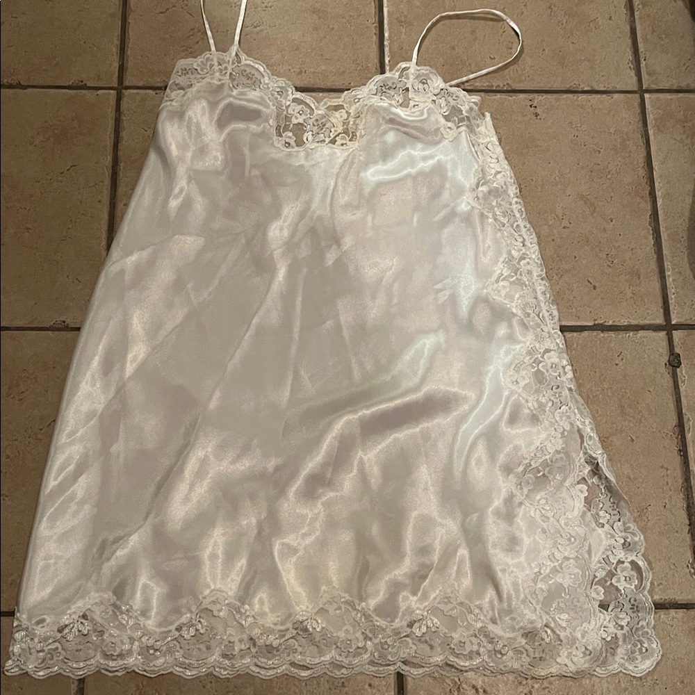 Nordstrom Cream Lace Trim Chemise